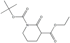 N-Boc-3-carbethoxy-2-piperidone Structure