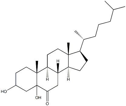 5-hydroxy-6-ketocholestanol Structure