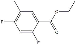 2,4-DIFLUORO-5-METHYLBENZOIC ACID ETHYL ESTER Structure