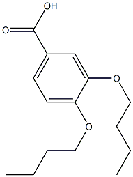 3,4-DIBUTOXYBENZOIC ACID Structure