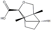 (1S,3AR,4S,6AS)-3A,6A-DIMETHYLHEXAHYDRO-1H-1,4-METHANOCYCLOPENTA[C]FURAN-1-CARBOXYLIC ACID Structure