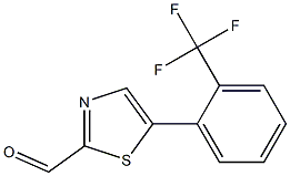 5-(2-(trifluoromethyl)phenyl)thiazole-2-carbaldehyde Structure