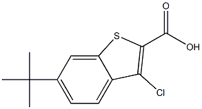 6-tert-butyl-3-chlorobenzo[b]thiophene-2-carboxylic acid Structure