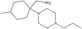[4-methyl-1-(4-propylpiperazin-1-yl)cyclohexyl]methylamine Structure