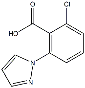 2-chloro-6-(1H-pyrazol-1-yl)benzoic acid Structure