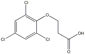 3-(2,4,6-trichlorophenoxy)propanoic acid Structure