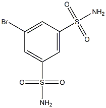 1-bromobenzene-3,5-disulfonamide Structure