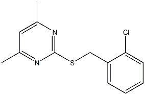 2-chlorobenzyl 4,6-dimethyl-2-pyrimidinyl sulfide Structure