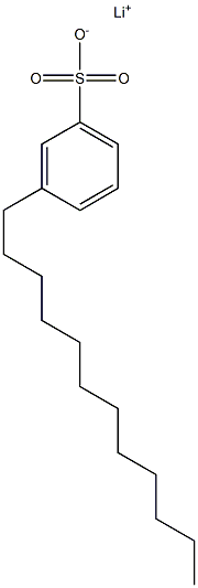 3-Dodecylbenzenesulfonic acid lithium salt Structure