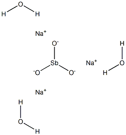 Sodium antimonite trihydrate Structure