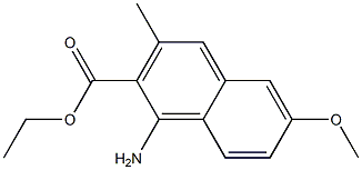 1-Amino-3-methyl-6-methoxy-2-naphthoic acid ethyl ester Structure