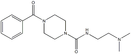4-Benzoyl-N-(2-dimethylaminoethyl)piperazine-1-carboxamide Structure