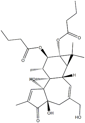 4-BETA-PHORBOL-12,13-DIBUTYRATE Structure