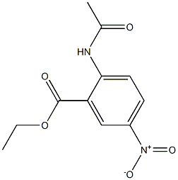 2-ACETAMIDO-5-NITROBENZOIC ACID ETHYL ESTER Structure