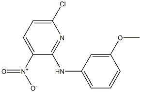 (6-CHLORO-3-NITRO-PYRIDIN-2-YL)-(3-METHOXY-PHENYL)-AMINE Structure