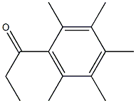 1-(2,3,4,5,6-pentamethylphenyl)propan-1-one Structure