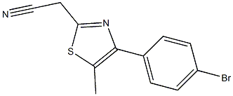 [4-(4-bromophenyl)-5-methyl-1,3-thiazol-2-yl]acetonitrile Structure