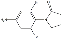 1-(4-amino-2,6-dibromophenyl)pyrrolidin-2-one Structure