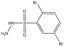 2,5-dibromobenzene-1-sulfonohydrazide Structure