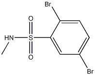 2,5-dibromo-N-methylbenzene-1-sulfonamide Structure