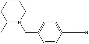 4-[(2-methylpiperidin-1-yl)methyl]benzonitrile Structure