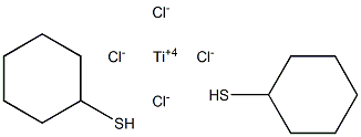 Bis(mercaptocyclohexane)titanium tetrachloride, 99.999% Structure