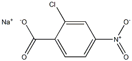 2-Chloro-4-nitrobenzoic acid sodium salt Structure