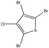 3-Chloro-2,4,5-tribromothiophene Structure