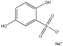 Hydroquinonesulphonicacidsodiumsalt
 Structure