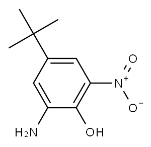 2-Amino-4-tert-butyl-6-nitrophenol Structure