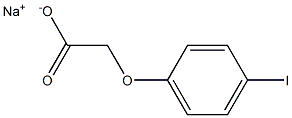 Sodium 4-iodophenoxyacetic acid Structure