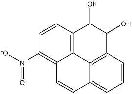 4,5-dihydro-4,5-dihydroxy-1-nitropyrene Structure