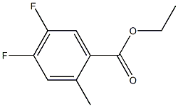 4,5-DIFLUORO-2-METHYLBENZOIC ACID ETHYL ESTER Structure