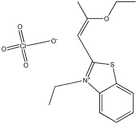 2-(2-ETHOXY-1-PROPENYL)-3-ETHYLBENZOTHIAZOLIUM PERCHLORATE Structure