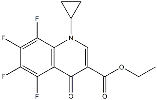 ETHYL 1-CYCLOPROPYL-5,6,7,8-TETRAFLUORO-4(1H)-OXOQUINOLINE-3-CARBOXYLATE Structure