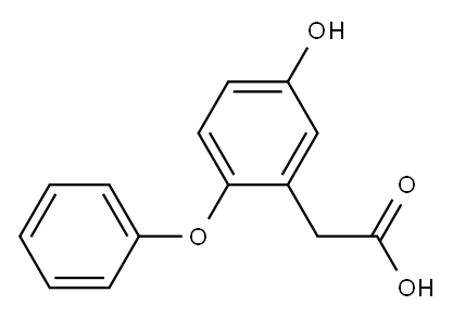 (5-HYDROXY-2-PHENOXYPHENYL)ACETIC ACID Structure
