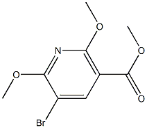 5-BROMO-2,6-DIMETHOXY-NICOTINIC ACID METHYL ESTER Structure