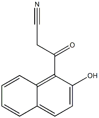 3-(2-hydroxynaphthalen-1-yl)-3-oxopropanenitrile Structure