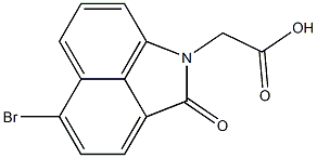 (5-bromo-2-oxobenzo[cd]indol-1(2H)-yl)acetic acid Structure