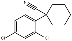 1-(2,4-dichlorophenyl)cyclohexane-1-carbonitrile Structure