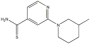 2-(3-methylpiperidin-1-yl)pyridine-4-carbothioamide Structure