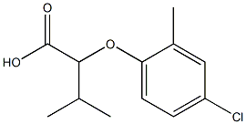 2-(4-chloro-2-methylphenoxy)-3-methylbutanoic acid Structure