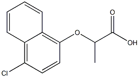 2-[(4-chloro-1-naphthyl)oxy]propanoic acid Structure