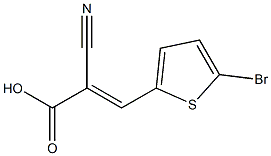 3-(5-bromothiophen-2-yl)-2-cyanoprop-2-enoic acid Structure