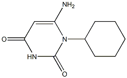 6-amino-1-cyclohexyl-1,2,3,4-tetrahydropyrimidine-2,4-dione Structure