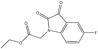 ethyl 2-(5-fluoro-2,3-dioxo-2,3-dihydro-1H-indol-1-yl)acetate Structure