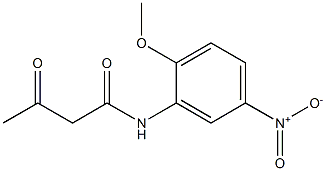 N-(2-methoxy-5-nitrophenyl)-3-oxobutanamide Structure