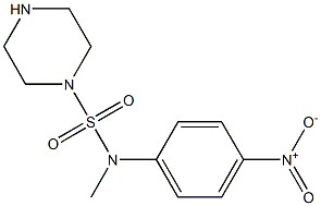 N-methyl-N-(4-nitrophenyl)piperazine-1-sulfonamide Structure