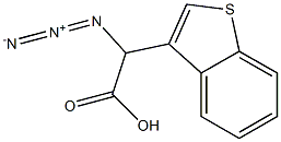 azido(1-benzothien-3-yl)acetic acid Structure