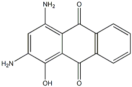 1-Hydroxy-2,4-diaminoanthraquinone Structure